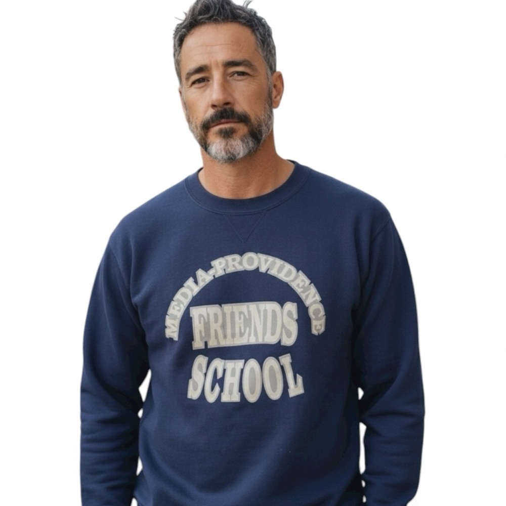 VTG retro Men’s Vintage Sweatshirt Media-Providence Friends School old school - Picture 1 of 8
